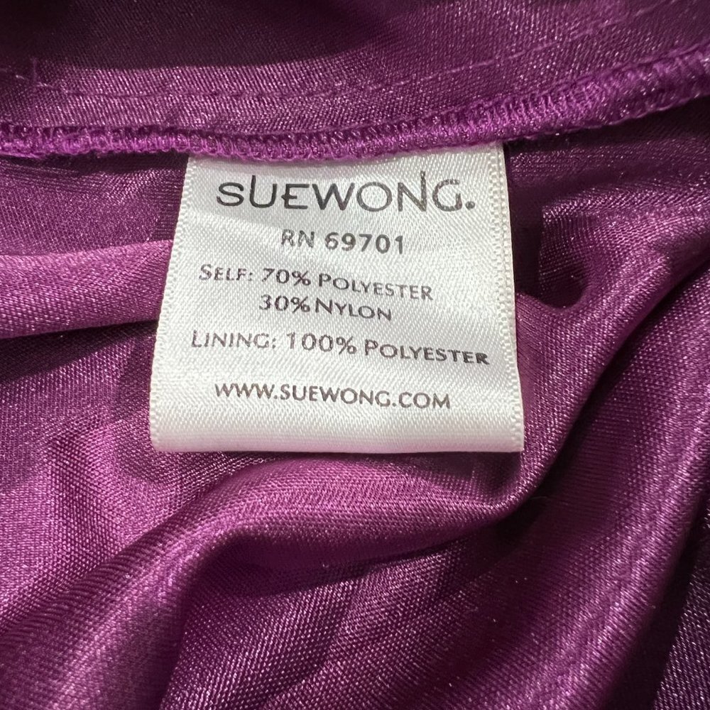 Rare NWT Sue Wong Purple Black Lace Formal Gown $495 - Picture 13 of 15